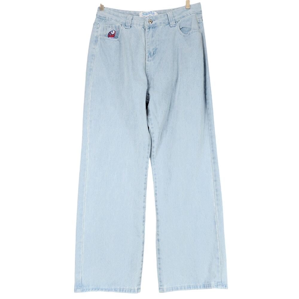 Polar Skate Co Big Boy Wide Leg Jean L Men High Rise Lt Blue Baggy 90s Y2K 31x29